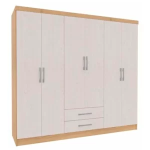CLOSET 6 PUERTAS 2 CAJONES BICOLOR ISABELA 181*180*47