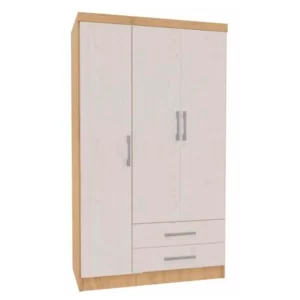 CLOSET 3 PUERTAS 2 CAJONES BICOLOR LETICIA 180*91*47
