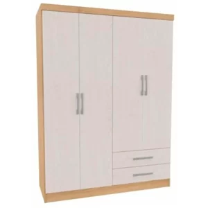 CLOSET 4 PUERTAS 2 CAJONES BICOLOR JOSEFA 180*121*47