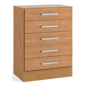 COMODA 5 CAJONES NOGAL CARLA 91*62*40