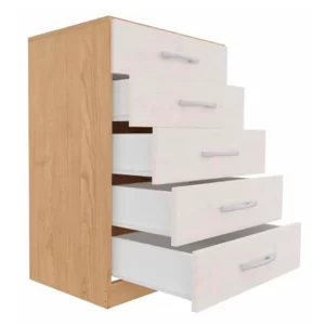 COMODA 5 CAJONES BICOLOR CARLA 91*62*40